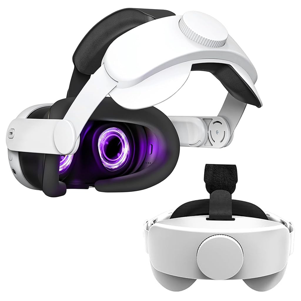 Verilux Adjustable Head Strap for Oculus Quest 3 Replacement Elite Strap for Meta Quest 3 Enhanced Support Lightweight Skin-Friendly Head Strap for Meta Quest 3, No Meta Quest 3 Included Verilux Adjustable Head Strap for Oculus Quest 3 Replacement Elite Strap for Meta Quest 3 Enhanced Support Lightweight Skin-Friendly Head Strap for Meta Quest 3, No Meta Quest 3 Included